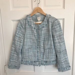 J Crew Tweed Cropped Blazer